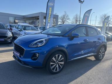 Voir le détail de l'offre de cette FORD Puma 1.0 EcoBoost 125ch mHEV Titanium X 6cv de 2021 en vente à partir de 193.8 €  / mois