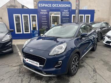 Voir le détail de l'offre de cette FORD Puma 1.0 EcoBoost 125ch S&S mHEV Titanium Powershift de 2023 en vente à partir de 205.89 €  / mois